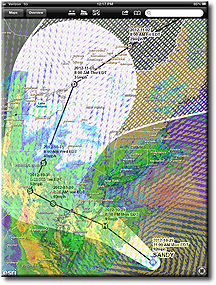 Superstorm Sandy GIS on iPad